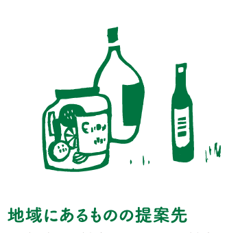 地域にあるものの提案先